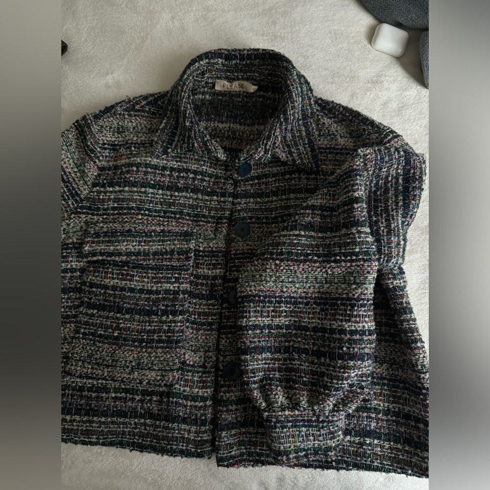 Graphic knit shirt
